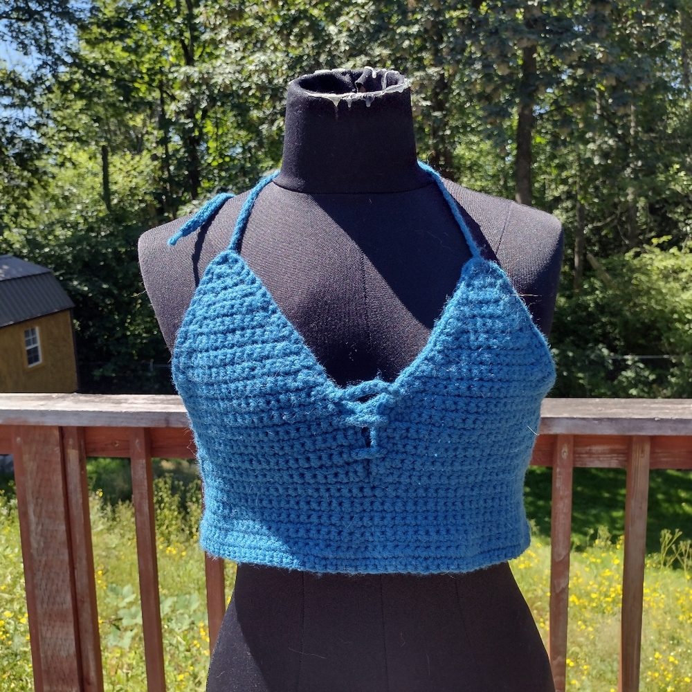 Homemade crochet top